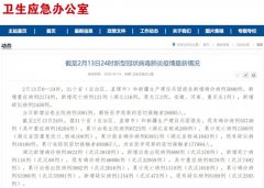 国家卫生健康委:2月13日0—24时新增确诊病例5090例 累计治愈出院6723例