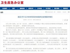 国家卫健委:3月1日0—24时新增确诊病例202例 累计治愈出院病例44462例