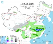 江南、广西北部等地将有大到暴雨和大风